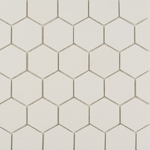 International Basic Unglazed Porcelain Mosaic - Super White Straight Edge