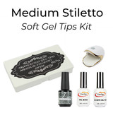 SHY88 Soft Gel Tips Kit MEDIUM STILETTO 550pcs Box