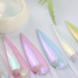 Set Of 6 Transparent Pearl Mermaid Pigment Color Powder 1g each