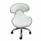 Staff Stool Silver Line - White