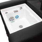 Shampoo Massage Waxing Pedicure Bed - Black