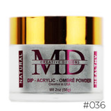 #M-036 MD Powder 2oz - Lit A Silver - Powder With Glitter