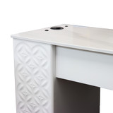 Lucky Single Nail Table White Marble