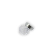 Empty Plastic Container For Powder 0.5oz Silver Cap