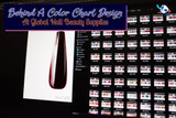 Behind A Color Chart On Global Nail Beauty Supplies Website And Media