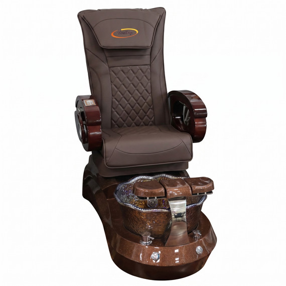 Spa Pedicure Chair For Nail Salon - Chocolate Chair / Chocolate Base