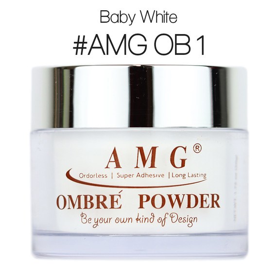 #AMG OB1 Baby White Dip Powder 1.75oz