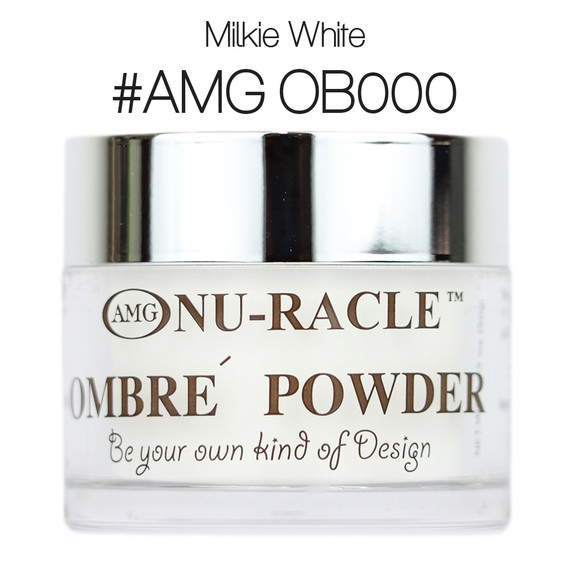 #AMG OB000 Milkie White Dip Powder 1.75oz