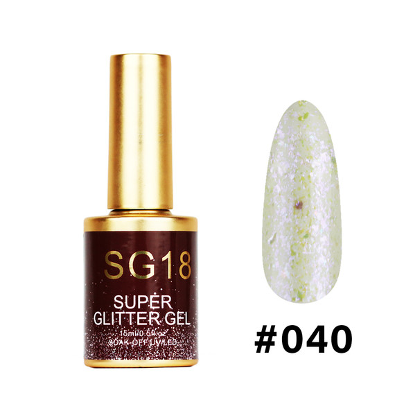 #040 - SG18 Super Glitter Gel 15ml
