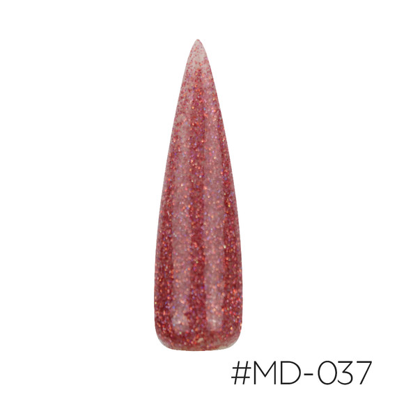 #M-037 MD Powder 2oz - Deep Red - Powder With Glitter