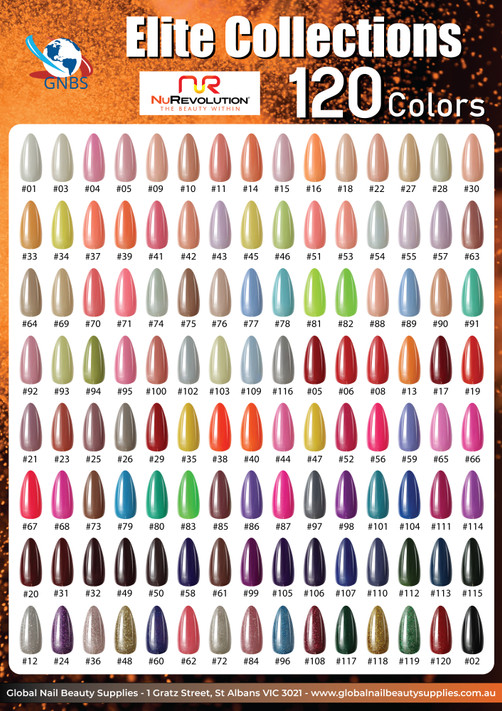 NuRevolution - Color Charts (Elite/Noble)
