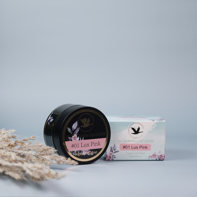 LUX USA - Builder Gel Dream Milky Collection 60g/2.1oz - #1 Lux Pink