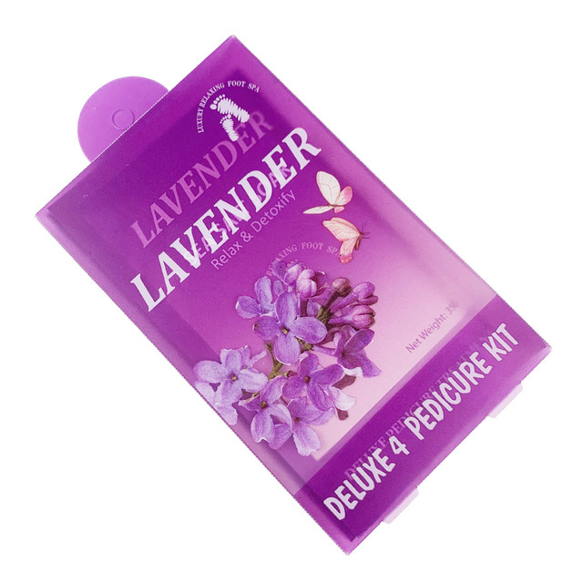 Deluxe 4 Pedicure Kit - Lavender