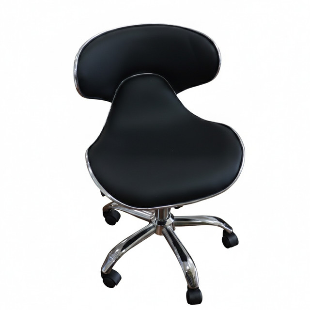 Staff Stool Silver Line - Black