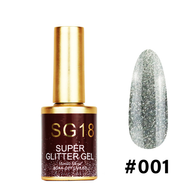 #001 - SG18 Super Glitter Gel 15ml