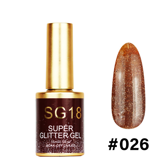 #026 - SG18 Super Glitter Gel 15ml