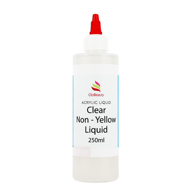 Globeauty Clear Acrylic Liquid For Acrylic/Ombre/2in1 Dip Powder 250ml
