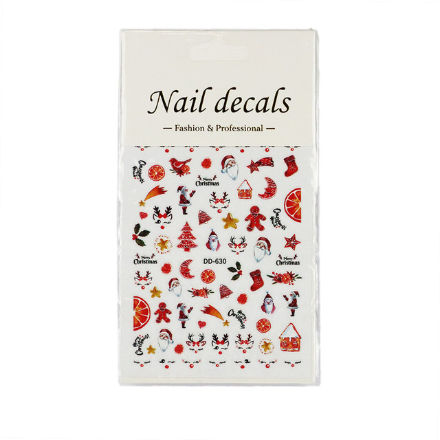 Christmas Nails Sticker Color DD-630