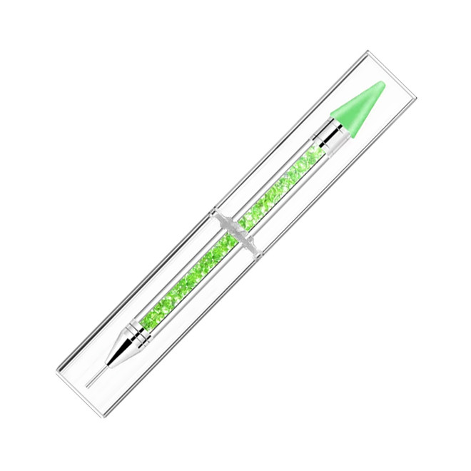 Dual-Ended Nail Rhinestone Picker - Green