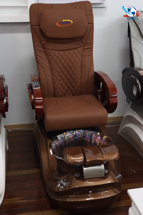Spa Pedicure Chair For Nail Salon - Chocolate Chair / Chocolate Base