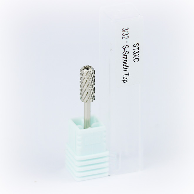 Nail Drill Bit - ST3XC Smooth Top Silver Small