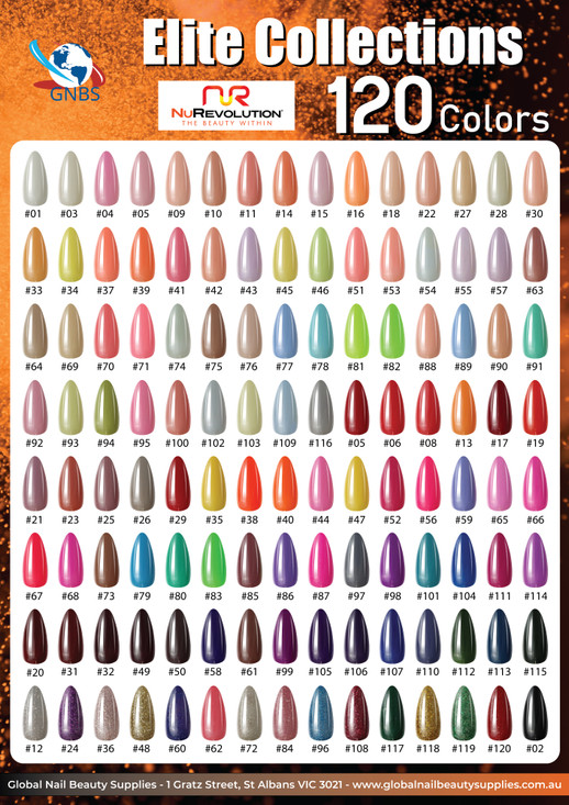 BruBru Nail Color Chart 一覧
