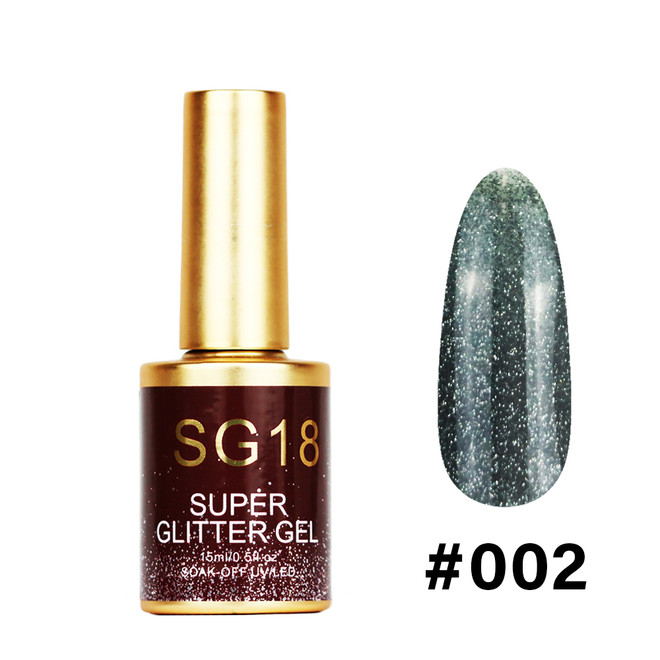 #002 - SG18 Super Glitter Gel 15ml