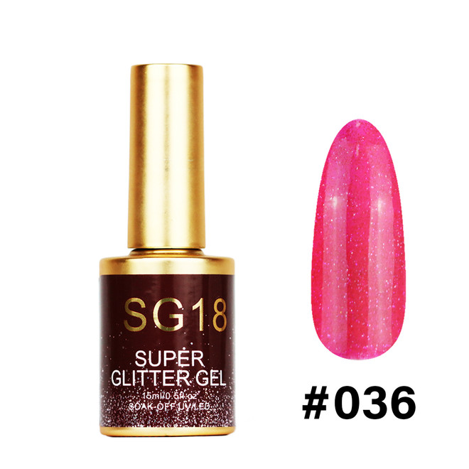 #036 - SG18 Super Glitter Gel 15ml
