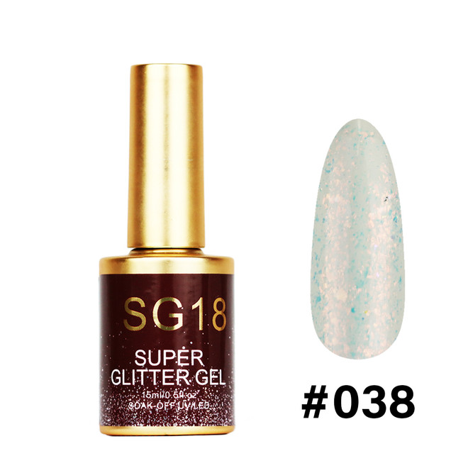 #038 - SG18 Super Glitter Gel 15ml