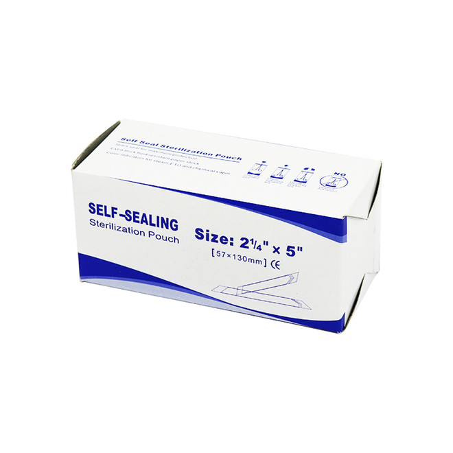 Small Self Seal Sterilization Pouch 57mmx130mm 200pcs/Box