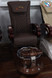 Spa Pedicure Chair For Nail Salon - Dark Brown Chair / Dark Brown Base