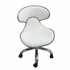 Staff Stool Silver Line - White