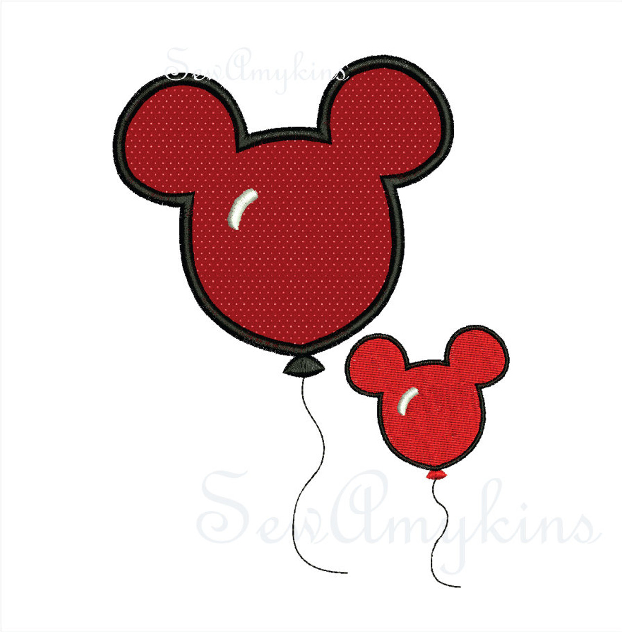 Mickey Mouse Balloon 5 files - SewAmykins