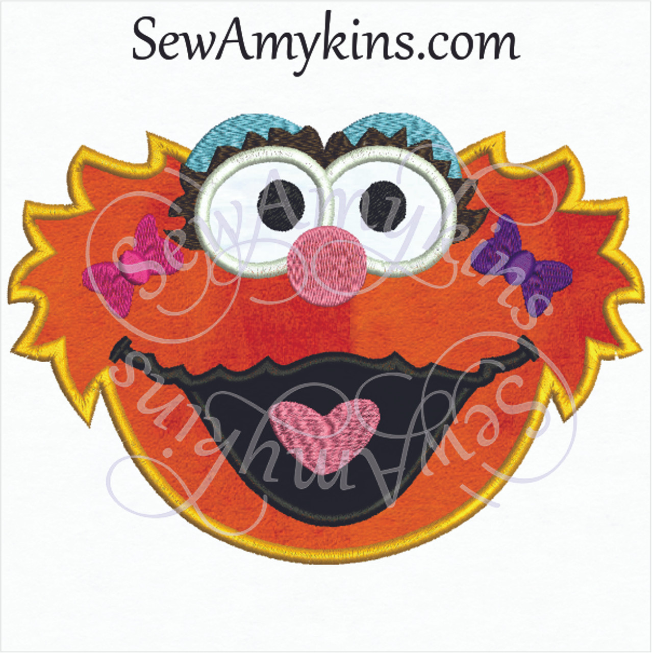 Download Zoe Face Applique Embroidery Design Sewamykins