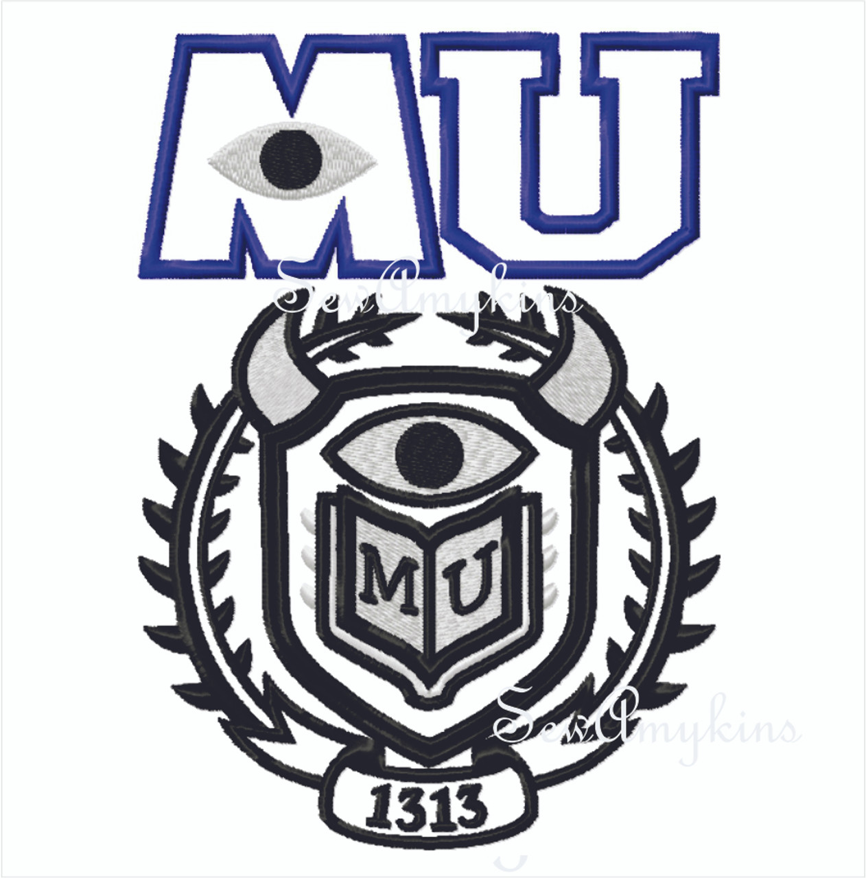 monsters university m logo