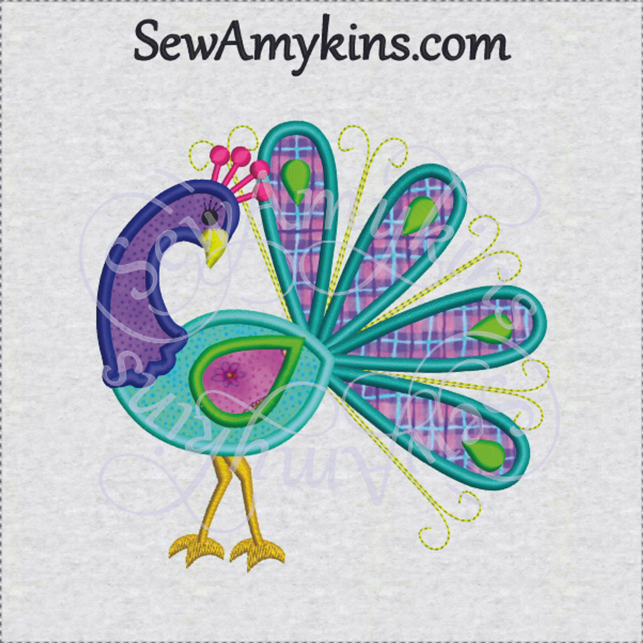 Peacock Feather Machine Embroidery Design | Cre8iveSkill