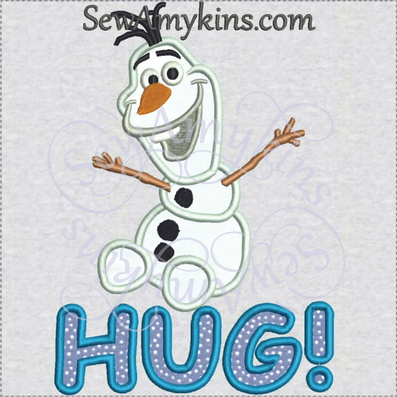Olaf Do you want to build a Snowman applique embroidery design