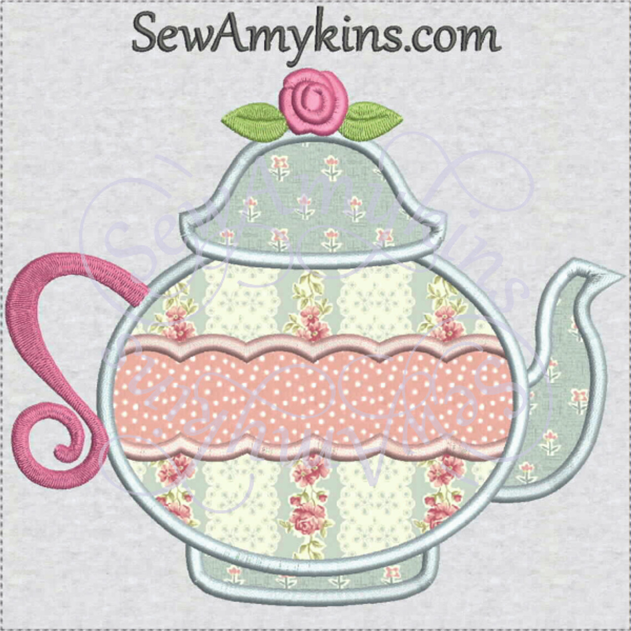 Tea Cup Machine Embroidery Design, Sketch Machine Embroidery Mug, Art  Embroidery Floral Tea Cup, Easy Stitch, Instant Download Design. 