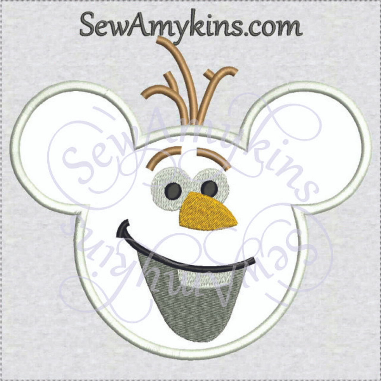 Olaf Do you want to build a Snowman applique embroidery design