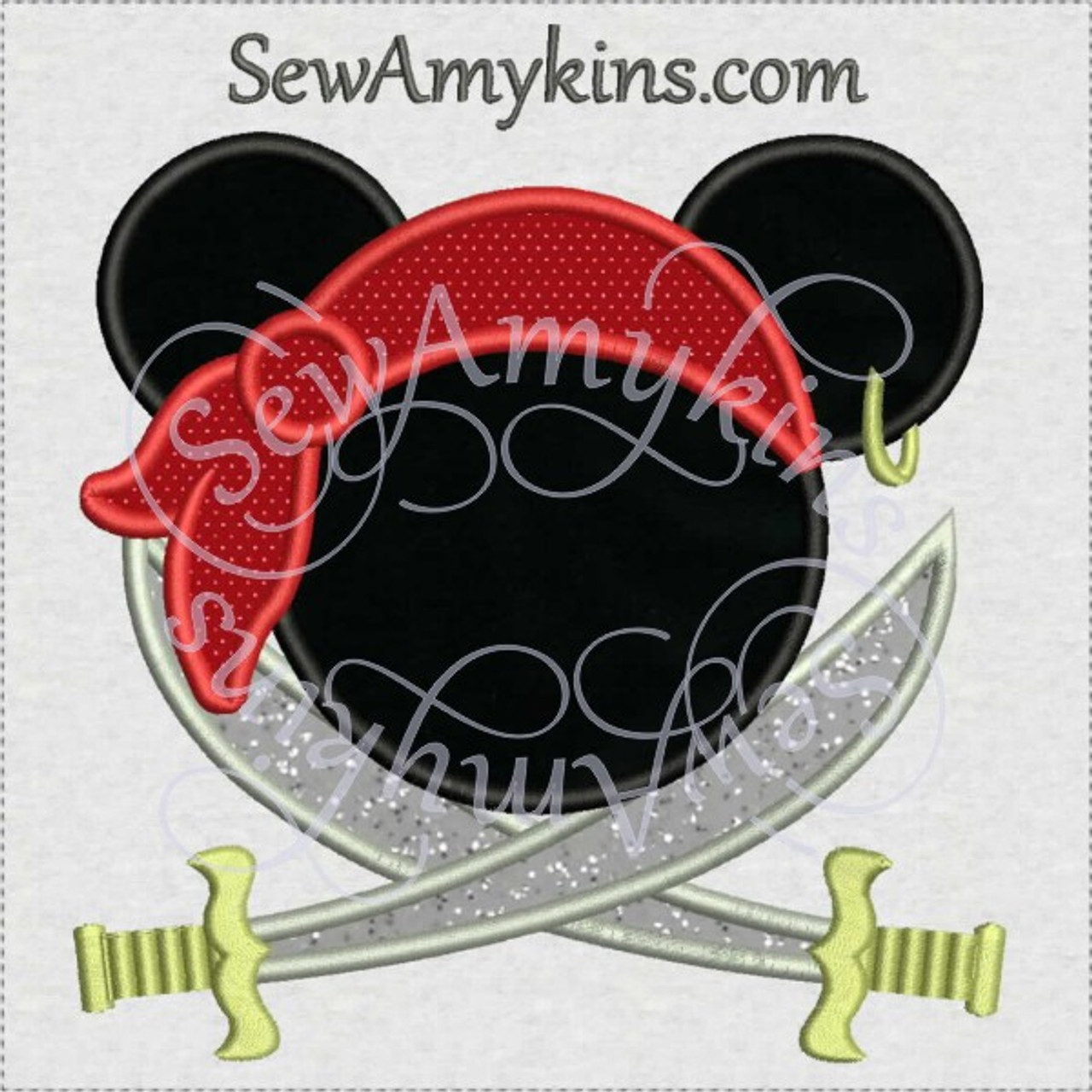 Mickey Mouse Walking Embroidred Patch