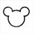 Mickey Mouse applique head machine embroidery design 5 sizes