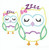 Girl sleepy Owl applique v3