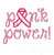 Pink Power Support ribbon cancer survivor 