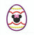 Minnie Easter Egg applique machine embroidery 3 sizes mouse silhouette