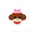 GIRL Sock Monkey mini fill stitch machine embroidery design
