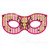 Mardi Gras Mask applique machine embroidery digitized design Halloween