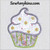 cupcake applique spring flowers machine embroidery design cup cake frosting sewamykins