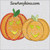 Pumpkin couple love applique machine embroidery design two pumpkins