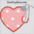 stethoscope heart doctor nurse love applique machine embroidery design