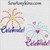 fireworks celebrate 4th July heart star machine embroidery design